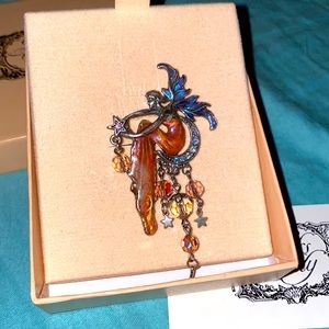 Kirks Folly Fairy Brooch with original box and papers of authentication